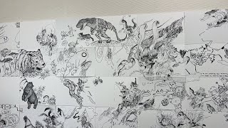 【スマホから！】京都ライブペイント「りんね」＠ 法然院講堂 Day1/ Livedrawing @Kyoto !