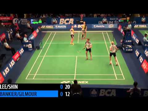 R32 - WD - LEE S.H. / SHIN S.C. vs I.BANKIER / K.GILMOUR - 2014 Badminton Indonesia Open (F 2-2)