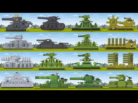 "Evolution of Mega Tanks 2nd season plus Bonus" Cartoons about tanks