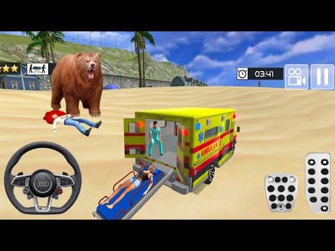 Summer Coast Guard : Beach Bay #1 | Ambulance Rescue Driving 2021 | Ambulance Game