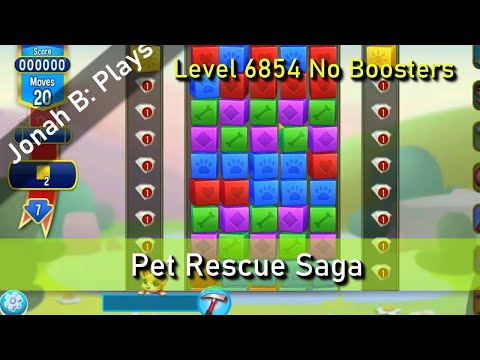 Pet Rescue Saga Level 6854 No Boosters