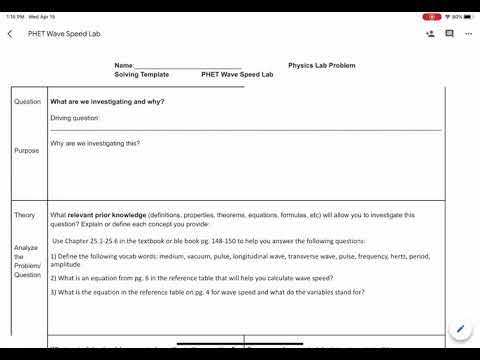 Phet Waves Introduction