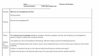 Introduction to PHET: Wave Speed Lab