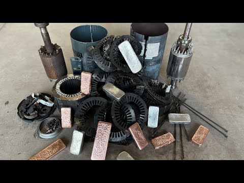 Melting Motors - Casting Copper & Aluminum Ingots - The Growing Stack