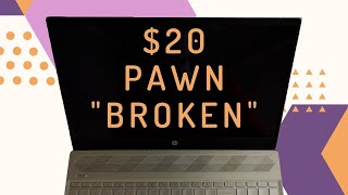 CAN WE FIX IT? (THEN SELL IT) $20 "Broken" Pawn Shop HP Pavilion 15