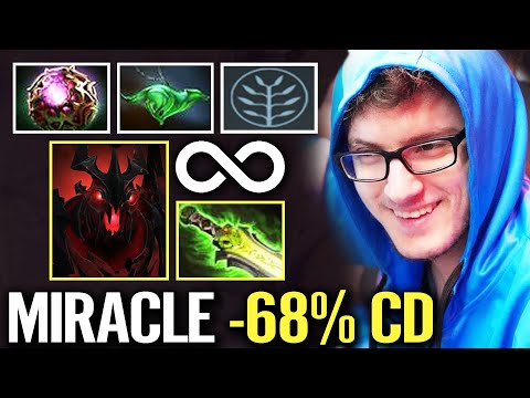 MIRACLE WTF SPAM SKILL!  -68% CD Stack Shadow Friend Unstoppable 24 Kills 7.27 Dota 2 Pro Gameplay
