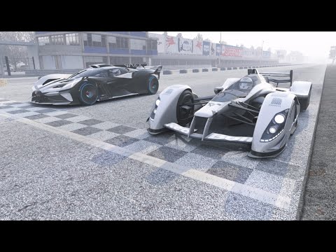 Red Bull X1 Prototype vs Bugatti Bolide at Monza Full Course
