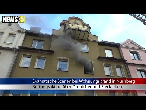 18.01.2017 ( N ) Dramatische Szenen bei Wohnungsbrand in Nürnberg