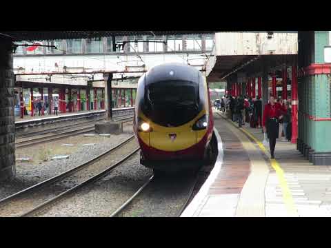Class 390119 - "Virgin Warrior" - Virgin Pendolino - Lancaster - 13.08.2018