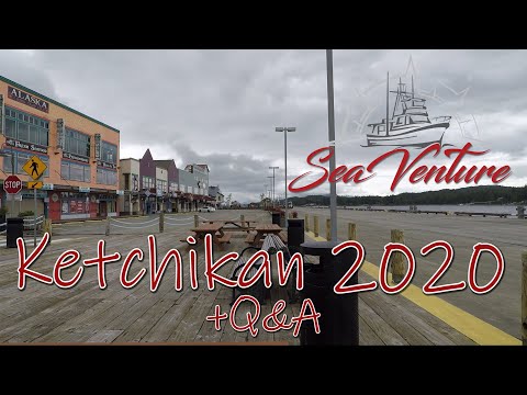Ketchikan + Q&A - Our visit by boat - aboard our trawler Sea Venture - EP 54