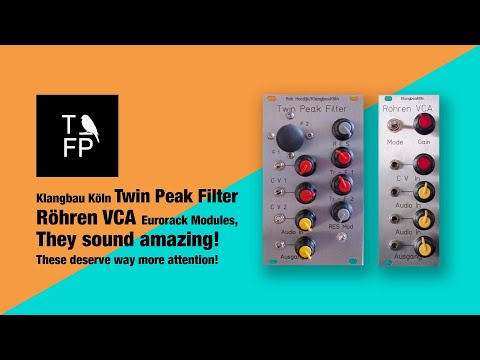 Review and Tutorial for Klangbau Köln Twin Peak Filter and Röhren VCA Eurorack Modules