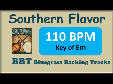 Southern Flavor 110 bpm bluegrass backing track