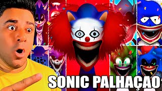 SPRUNKI OC do SONIC PALHAÇO e 99 NOITES NA FLORESTA NO SPRUNKI CRINÇAS PERDIDAS!!