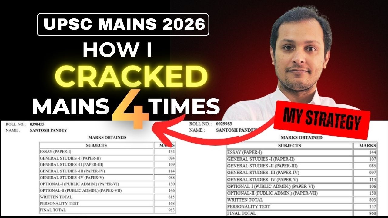 “How I Cracked UPSC Mains 4 Times – My Strategy”.