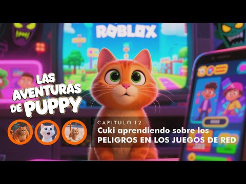 The DANGERS in the NETWORK GAMES "ROBLOX", The Adventures of Puppy Cat, Chapter 12 🙏