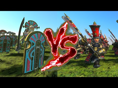 Tomb Guard VS Chaos Dwarf Warriors (Great Weapons). Total War Warhammer 3