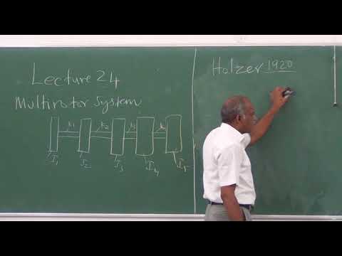 Mechanics of Machines-II Lecture No-24-1 Vibrations of Multi rotor system