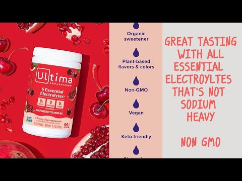 Ultima Electrolyte Drink Mix That's Not Sodium Heavy No GM)