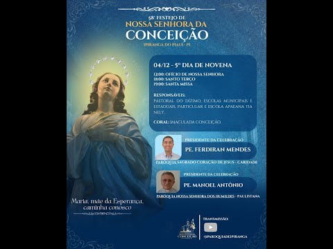 QUINTA NOITE DE NOVENA/MISSA