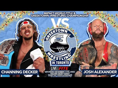 Josh Alexander (c) vs Channing Decker (c) / Impact & Greektown Title / HHT Toronto 2022 / WWE 2K22