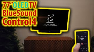 Ultimate Living Room Upgrade | Sony XR77A95L OLED, Bluesound PULSE SOUNDBAR+, Control4 Integration