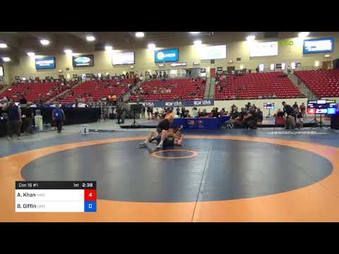 2018 Marine Corps US Open/Senior Men's Greco-Roman 77 Con 16 #1 - Ali Khan (NMU-) Vs. Brennan Giff