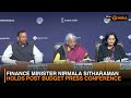 LIVE Finance Minister Nirmala Sitharaman Holds Post Budget Press Conference
