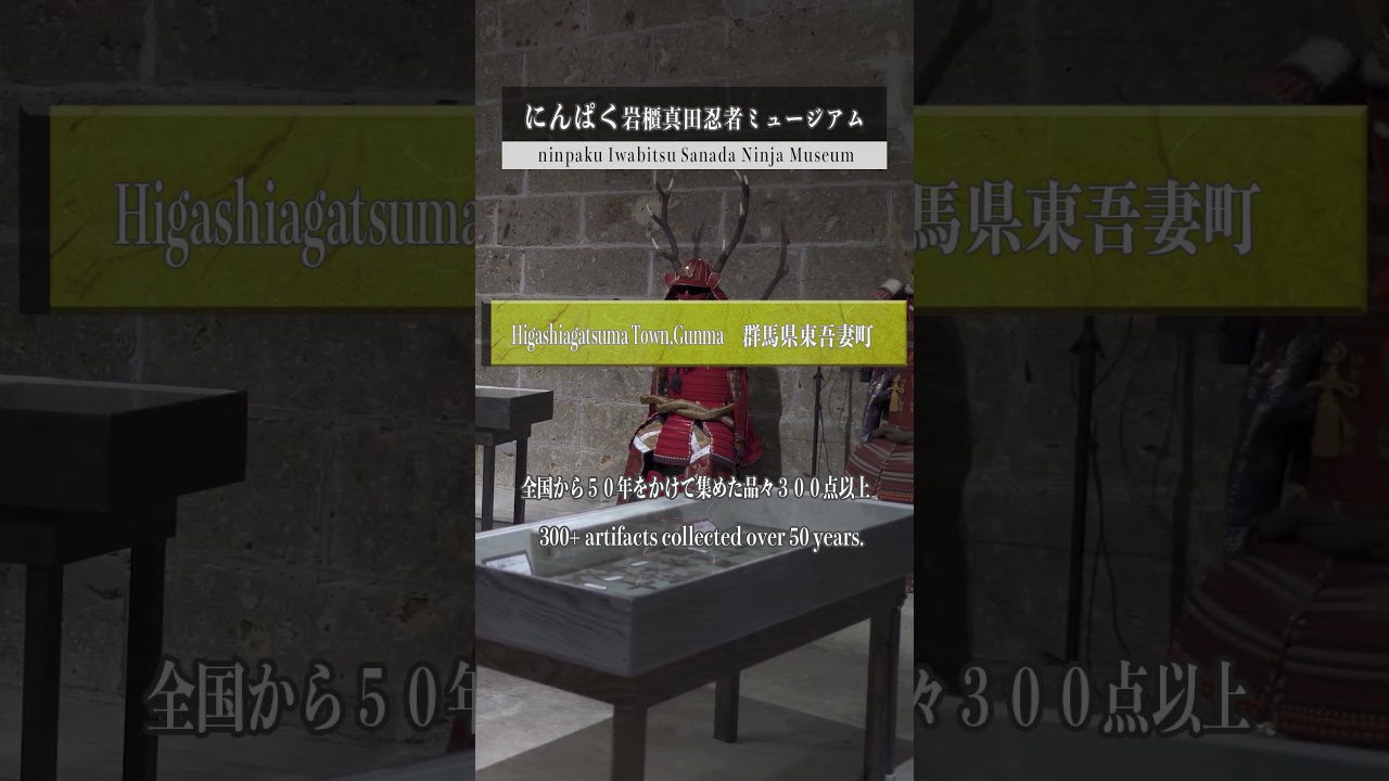 Higashiagatsuma, the Land of Real Ninja | 潜龍院跡, 蜜岩神社, にんぱく, 不動滝 #shorts