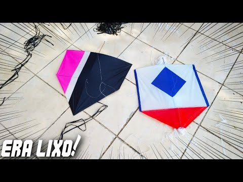 Era LIXO ! PIPÃO dos ANOS 80 e Pipa LATÃO de 90 cm com 70 METROS DE RABIOLA