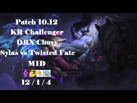 DRX Chovy - Sylas vs Twisted Fate - KR Challenger 1180 LP - Patch 10.12