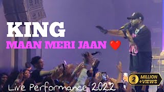 Maan Meri Jaan | Official Live Performance Pune | Champagne Talk | King @King  #maanmerijaan