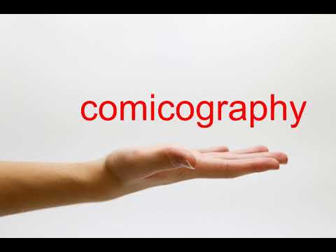 How to Pronounce comicography - American English