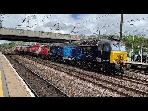 ROG class 57 hauling four class 91s for scrap - 10/05/21