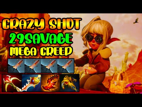 CRAZY SHOT - 29 SAVAGE SNAPFIRE - MEGA CREEP COMEBACK - DOTA 2 GAMEPLAY