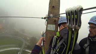 preview picture of video 'Flying Fox in Sankt Englmar - Seilbahn'