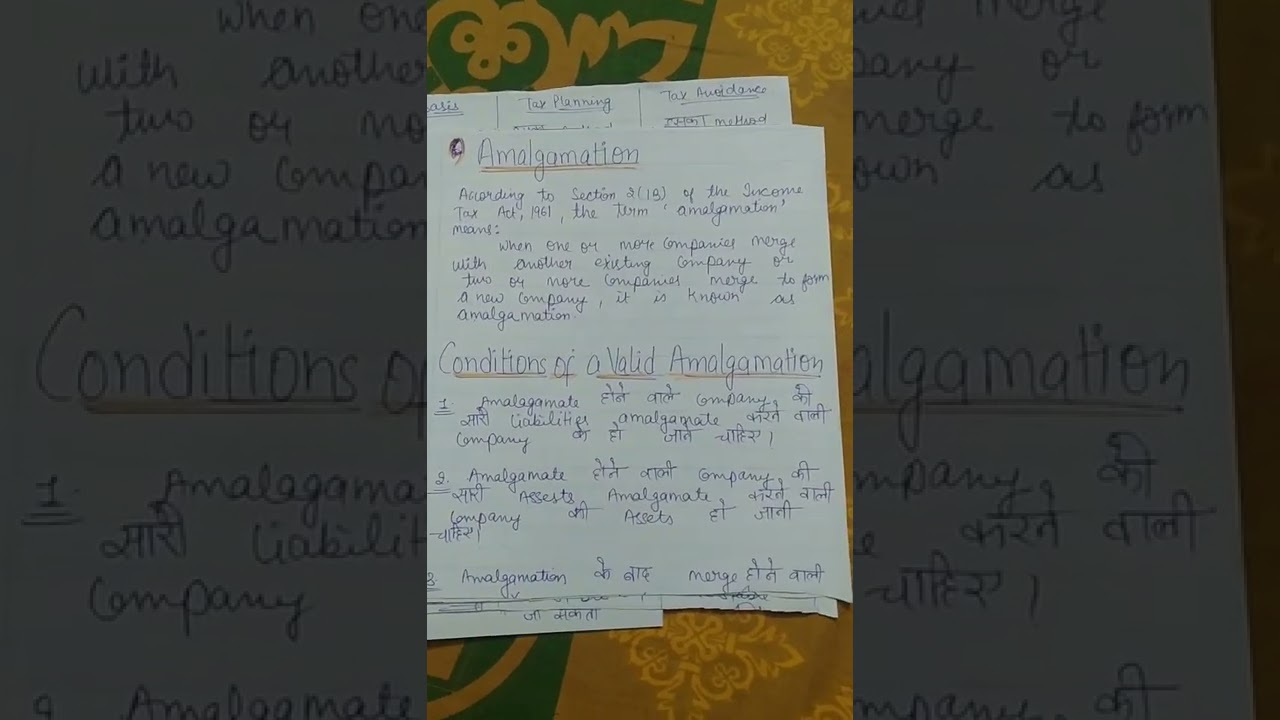 M.com notes Corporate Tax Planning and Management