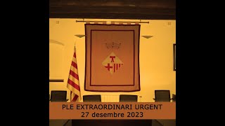 Ple Extraordinari i urgent del 27 de desembre de 2023 - Ajuntament de  Sant Antoni de Vilamajor