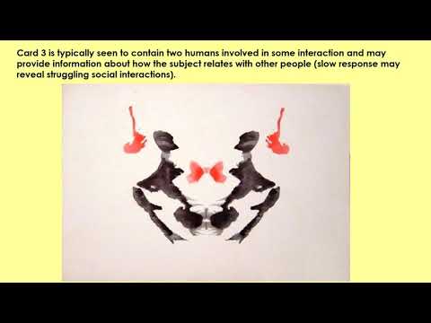 The RORSCHACH INKBLOT TEST & the TAT (projective personality tests) described by Bruce Hinrichs