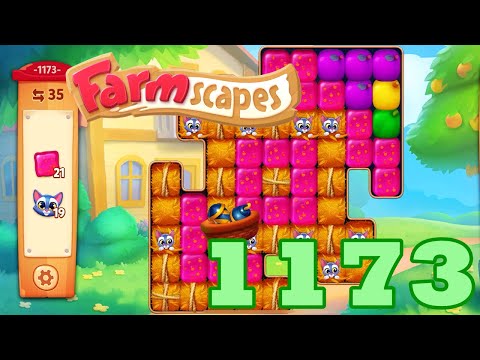 Farmscapes Level 1173 HD Gameplay Walkthrough | 3 - match game | android | ios | pc | GameGo Game