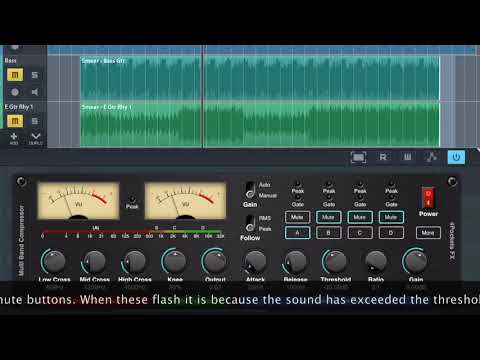 4Pockets Multi-Band Compressor AUv3 Plugin for iPad