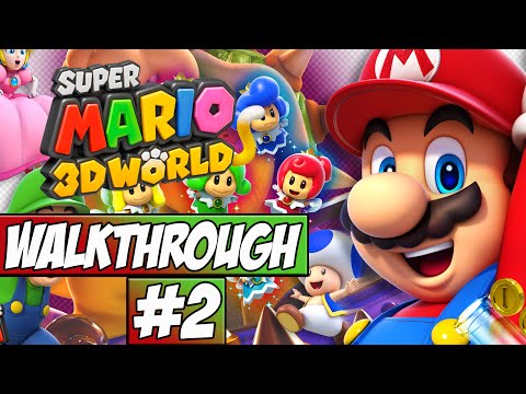 Super Mario 3D World Walkthrough Ep.2 w/Angel - Bowser!