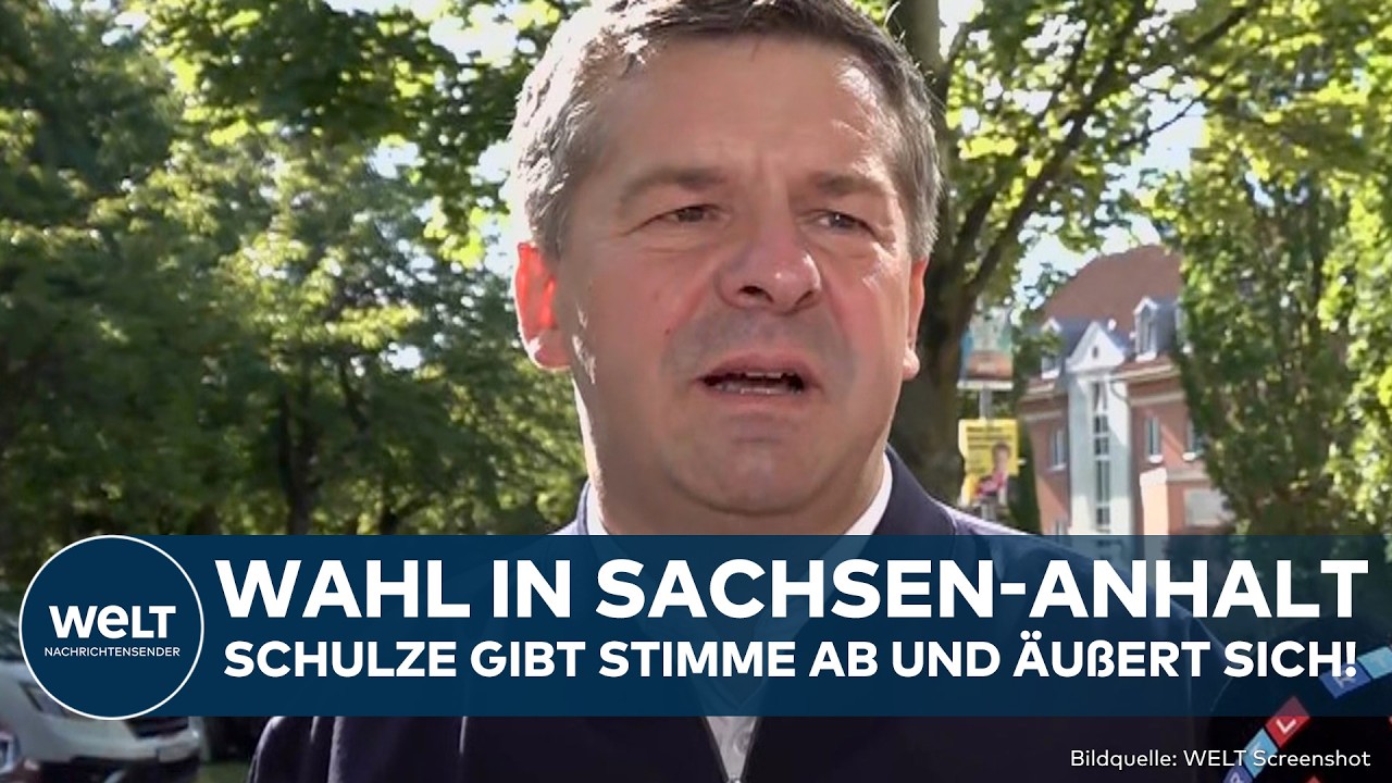 SACHSEN-ANHALT: Sven Schulze gibt Stimme ab! CDU-Ministerpräsident äußert sich zur Landtagswahl