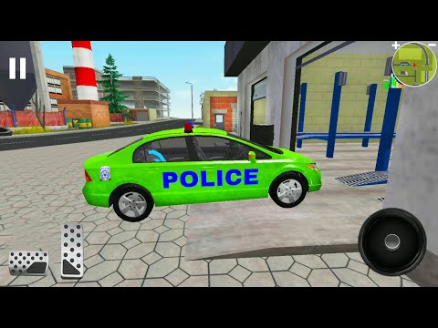 Green Police Car Driving - Police Patrol Car Duty Simulator #14 - Android Gameplay