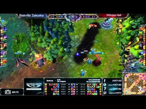 Go4LoL Bulgaria #150 Bizkvitki Zakuska vs Witness hell