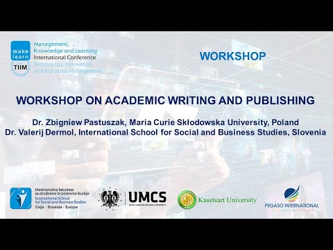 Workshop on academic writting and publishing