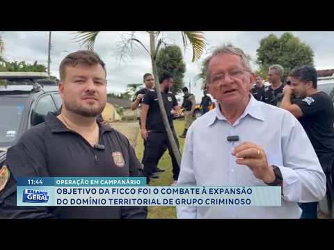 FICCO em Campanário: Combate a grupo criminoso.