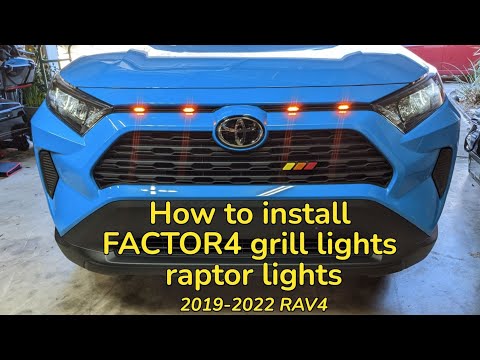 Raptor Lights | FACTOR4 GRILLE LIGHTS Installation | American Company USA | 2019-2022 Toyota RAV4