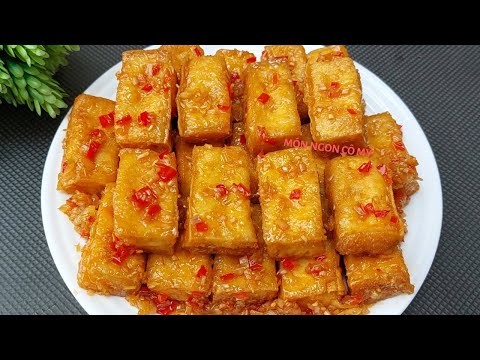 TÀU HỦ CHIÊN SẢ ỚT món Chay thơm ngon giòn béo đơn giản mà hao cơm vô cùng