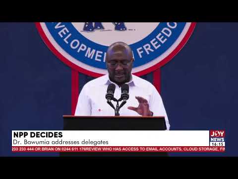To those who do not win, I want to firmly assure you that this party still needs you - Dr. Bawumia