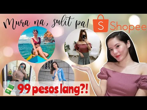 SHOPEE HAUL (99 PESOS TRENDY CLOTHES) | PRESYONG DIVISORIA | Anny South